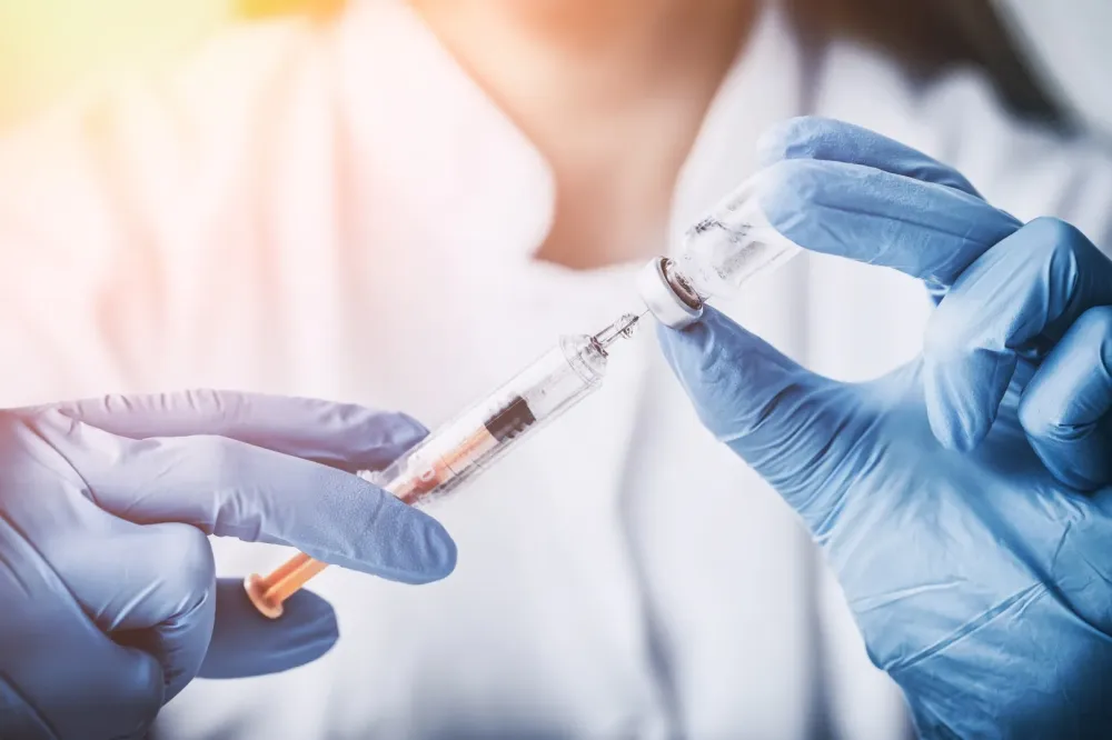 Vaccination près de Amance